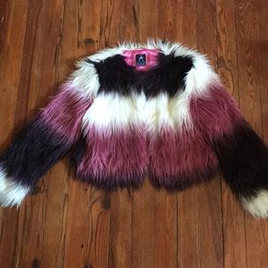 Faux fur jacket